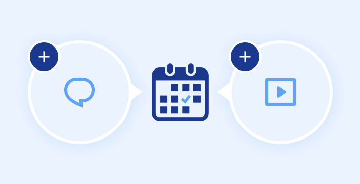 カレンダーに動画やコメントを登録